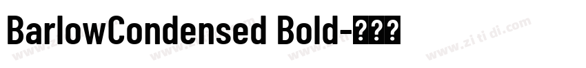 BarlowCondensed Bold字体转换